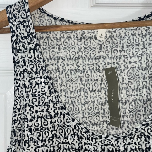 J.Crew‎ Sunlit Sequin Tank Top. Size Large NWT - Picture 1 of 5